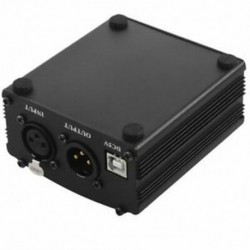 2x (48 V-os USB fantomtápellátás USB-kábel mikrofonkábel a Mini Microph X4P8-hoz