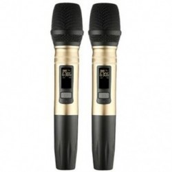 2db / Set Ux2 Uhf vezeték nélküli mikrofonrendszer kézi Led Mic Uhf hangszóró Wi I6W7
