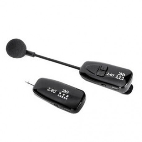 2X (2,4 G vezeték nélküli nyakkendő mikrofon Lavalier Lapel MIC mobiltelefon vezeték R4B3