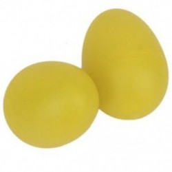 1 pár műanyag ütős zenei tojás Maracas rázók sárga Y3V7