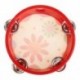 2X (Tambourine, Bell kézi fa ütőhangszerek gyerekre - piros   fikarcnyi M5G3