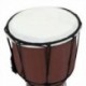2X (IRIN 1 Pc 4 hüvelykes Professzionális Djembe Afrikai Dob Bongo Fa Jó Hang O8S4