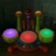 Baby Musical Drum Toy Kids Jazz Drum Kit elektronikus ütőhangszeres Musical Inst B8E1