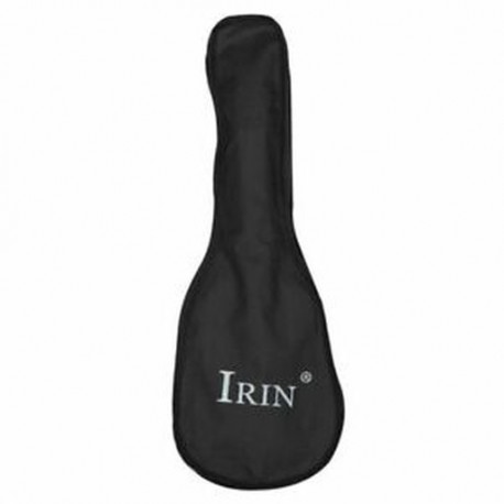2X (IRIN fekete hordozható ukulele táska puha tok, egyrétegű táska, egyetlen váll P8Y6