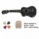 21 hüvelykes szoprán ukulele 4 húrok Hawaii gitár Uke   húrok   Pick for B F5W6