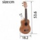 IRIN Ukulele 21 hüvelykes mini akusztikus gitár Sapele koncert Ukulele 15 Frets 4 J4S5