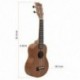 IRIN 21 hüvelykes gitár ukulele szoprán Hawaii 4 húros gitár gitár instrument S4G1