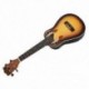 1X (23 hüvelykes kompakt Ukelele Ukulele hawaii vörös naplemente fény lucfenyő rózsafa W9F7
