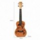 4X (Ukulele Uke 4 nejlon húrok Sapele rózsafa gitár delfin mintázat UniveX6Z4