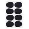 BT 8db Alto / Tenor szaxofon szaxofon szájdarab javítások Pad párnák fekete --- 0.8mm