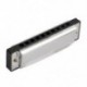 1X (Blues Harmonica 10 lyukú kulcs a C hangszer rozsdamentes acélból, W7A3