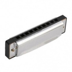 1X (Blues Harmonica 10 lyukú kulcs a C hangszer rozsdamentes acélból, W7A3