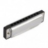 1X (Blues Harmonica 10 lyukú kulcs a C hangszer rozsdamentes acélból, W7A3