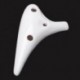Porcelán fazekasság Ocarina fuvola 12-lyukú Alto C ac műszer piros szilva W6Y9