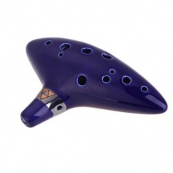 2X (12 lyukú kerámia Ocarina Alto C edény fuvola fúvós hangszer Lege A3M4