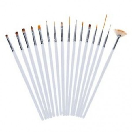 16 féle Ecset körömfestéshez - körömdíszítéshez - R2L9