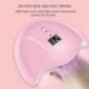 Rózsaszín - 36W-os Mini hordozható körömszárító UV-LED lámpa - Lakkhoz és géllakkhoz - S8U2
