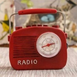 4X (Retro rádió modell kreatív ajándék gyanta ékszer bár kávé dekorációT8Z1