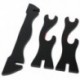 4X (2 szintes Katana szamuráj kardtartó fekete tartó vállfa piros pamut DisplS9F9
