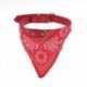 1X (2 cm szélességű Paisley mintás kedvtelésből tartott kutya kutya sál Bandana gallér dekorációval piros U7T9)