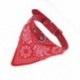 1X (2 cm szélességű Paisley mintás kedvtelésből tartott kutya kutya sál Bandana gallér dekorációval piros U7T9)