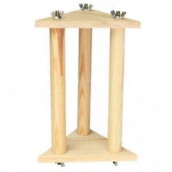 Csúszásmentes, fából készült papagájból álló, süllős állvánnyal, madárketrecben lévő játék a Papagáj Trai