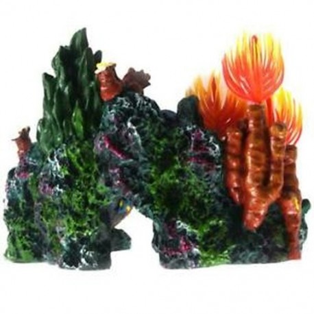 Gyanta Korall Növényzátony Hegyi Haltartály Barlang Akvárium Dekoráció Deco P4G5