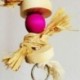6X (Madár játék Papagáj Rágójáték Papagáj Madárcsípések Hintaszív Loofah Vine R9Q2)