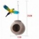4X (természetes kókuszdió-héjú madárfészek ház a kedvtelésből tartott papagáj Budgies ParakeeG5F1