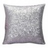 Egyszínű Glitter flitter Párna Home Decor Párnahuzat (ezüst) G8G3