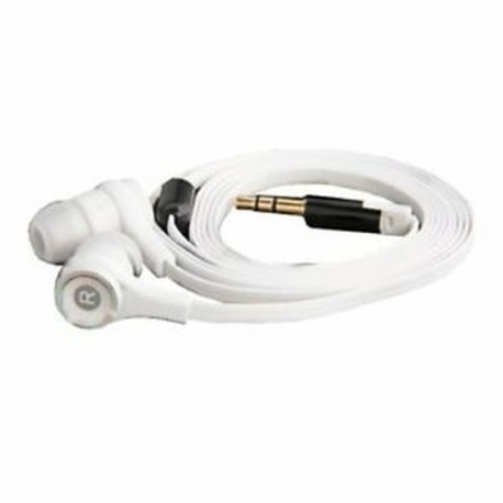 Fehér, 3,5 mm-es fülhallgató fülhallgató fülhallgató fejhallgató lapos kábel iPhone MP3 MP4 O7R2-hez