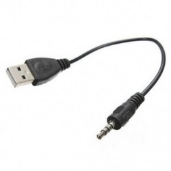 3,5 mm-es Aux audio jack csatlakozó USB-kábel adapterhez autós zenéhez Új G6H1 M3K3