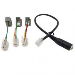 1X (4P4C RJ9 kábel, 3,5 mm-es okostelefon-fülhallgató és RJ9 adapterkábel, T8L3 adapterfülke)