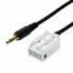 Autós aux kábel 3.5MM MP3 audio adapter illeszkedő Peugeot 307 308 408 407 507 S X0Y1