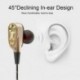 3X (3,5 mm-es hifi vezetékes fülhallgató, kétdinamikus, négymagos hangszóró, fülbe helyezhető fülhallgatók V6B5