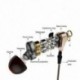 3X (3,5 mm-es hifi vezetékes fülhallgató, kétdinamikus, négymagos hangszóró, fülbe helyezhető fülhallgatók V6B5