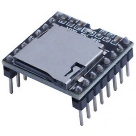 1X (3 db Mini MP3 lejátszó modul DFPlayer MP3-TF-16P MP3 / WAV / WMA TF C V1P3 támogatás