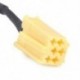 5X (autó 6Pin 3.5MM fekete AUX bemeneti adapter kábel vonal a Peugeot 206 207 30 E9E7-hez)