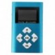 6X (USB aljzatú LCD képernyő Mini MP3 lejátszó 32 GB-os Micro SD TF (kék) L4Q8)
