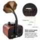 Könnyű fa gabona - Retro trombita stílusú Bluetooth hangszóró Vezeték nélküli sztereó mélynyomó Music Box W C4G0