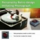 2X (Mini 5w vezeték nélküli Bluetooth hangszóró Retro fonográf Hifi Music Audio Pla X8L2