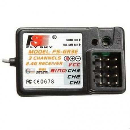 FlySky FS-GR3E 3CH 2.4GHz vevő GT2 GT3 GT3B GT3C GR3C RC autócsónak N7T9 G5X8