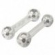 2 db ostobás alakú kerékpár-kerékkulcs-kulcs csavarkulcs javító szerszám 6mm-15mm Silve J5M6