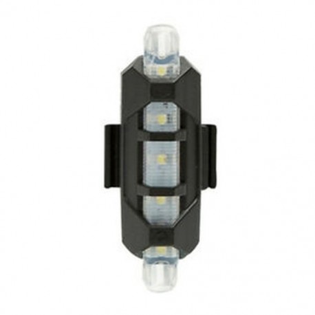 2X (Fehér Kerékpár Hátsólámpa Tölthető USB Led Hátsó Lámpa MTB figyelmeztető kerékpár N9M3