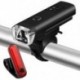 Kerékpár fényszóró Kerékpár hátsó lámpák, usb újratölthető kerékpár LED elülső és M0X6