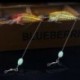 Fekete fej és sárga test - 2db 95Mm / 6G világító garnélarák csali csalétekkel, horoggal R5Y7