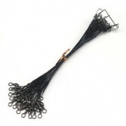 24 db / tétel Horgászcsavar Trace Wire Leader vonal Forgókerekes Spinner Shark S G7J7
