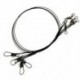24 db / tétel Horgászcsavar Trace Wire Leader vonal Forgókerekes Spinner Shark S G7J7