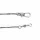 24 db / tétel Horgászcsavar Trace Wire Leader vonal Forgókerekes Spinner Shark S G7J7