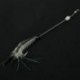 3db 7,5 cm / 6,6 g világító garnélarák csali 3 színű puha csali horoggal (C Z1O2